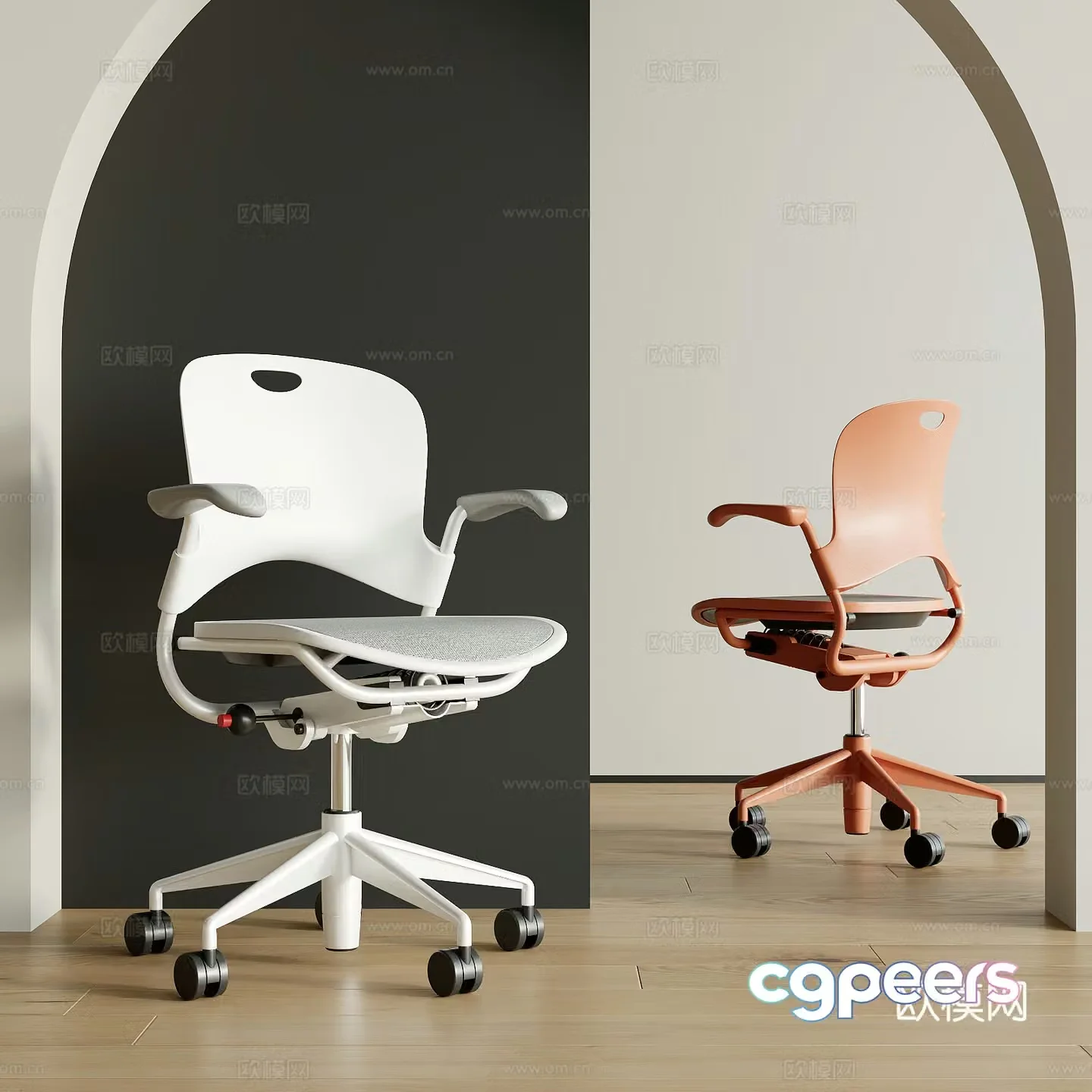 Modern office chair 3d model