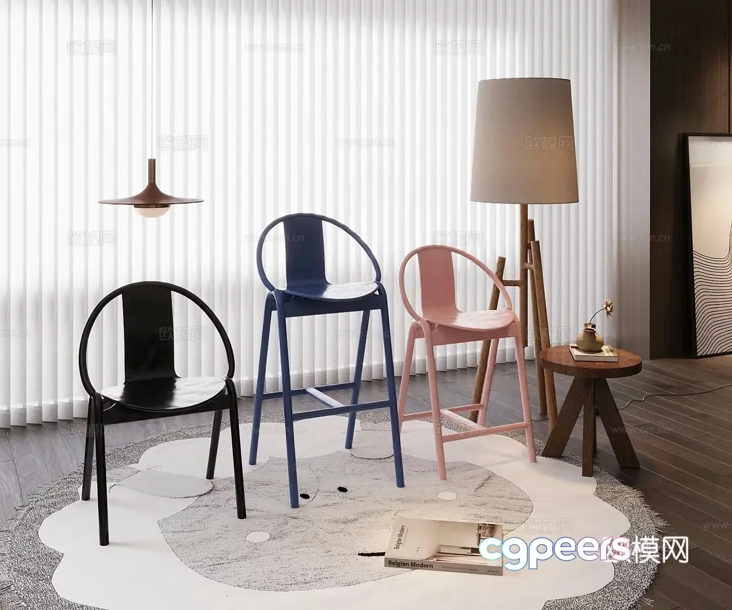 Bar chair 3d model