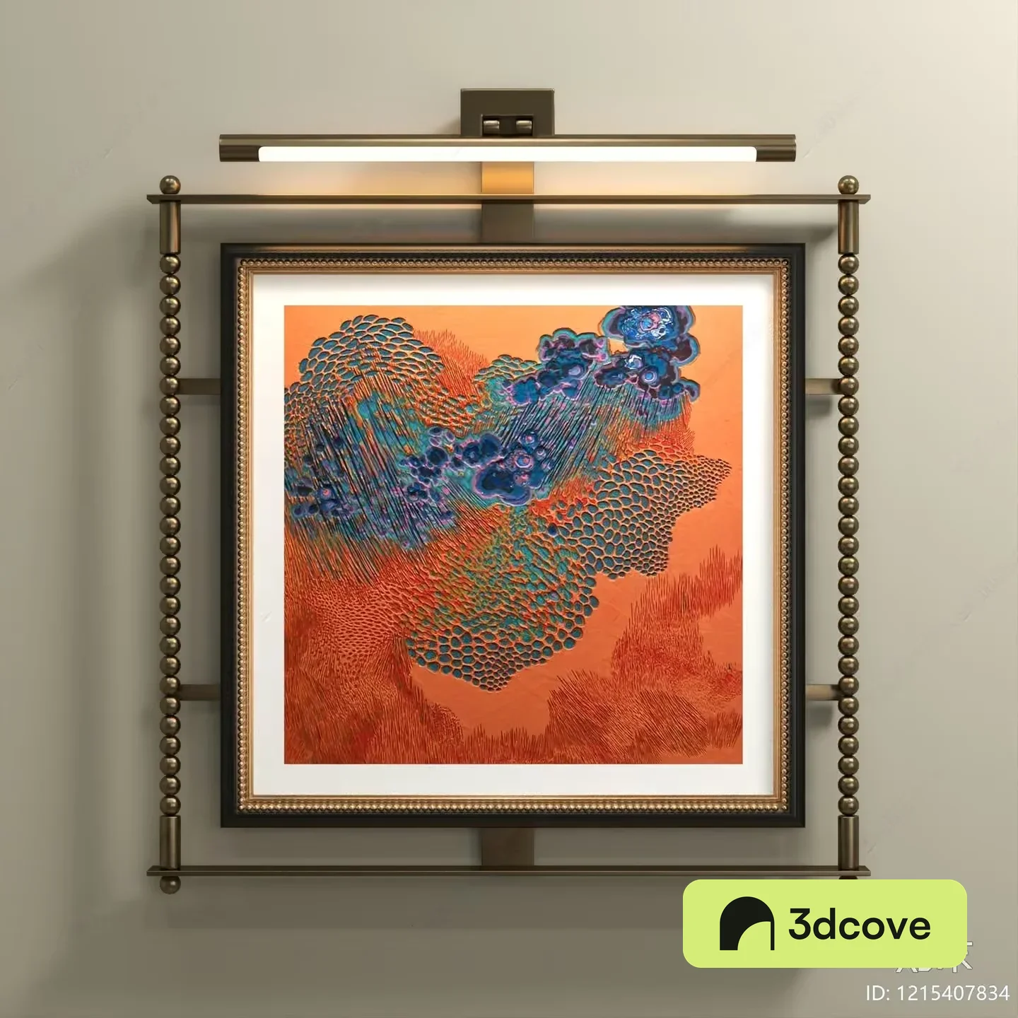 A Framed Picture Of A Coral Reef