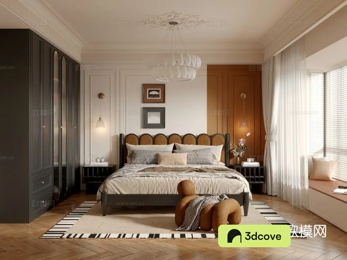French retro bedroom