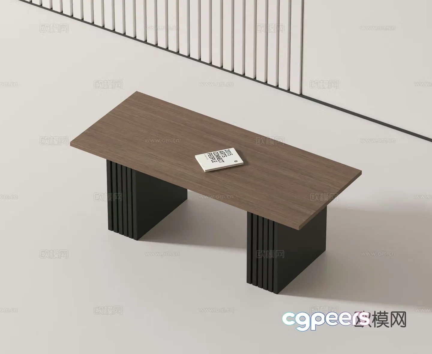 Modern desk 3d model