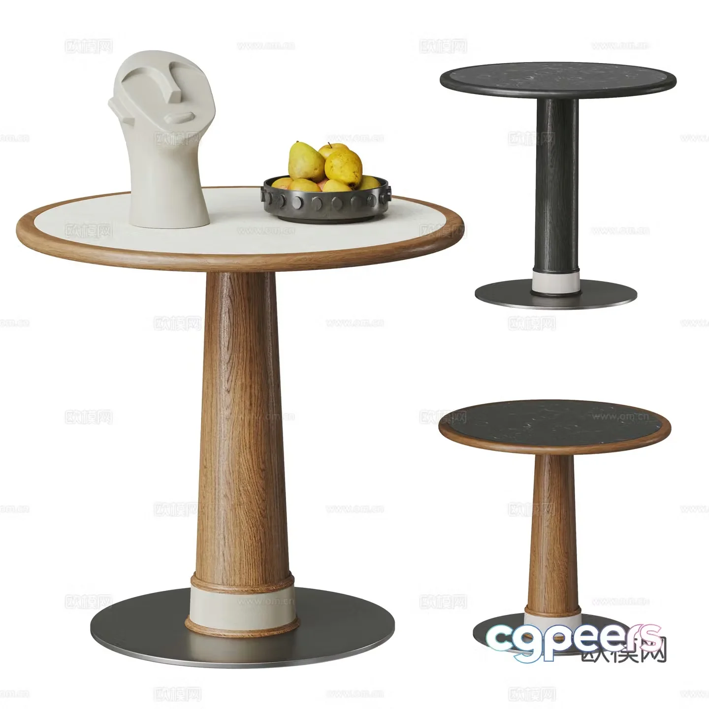 Modern side combination 3D model