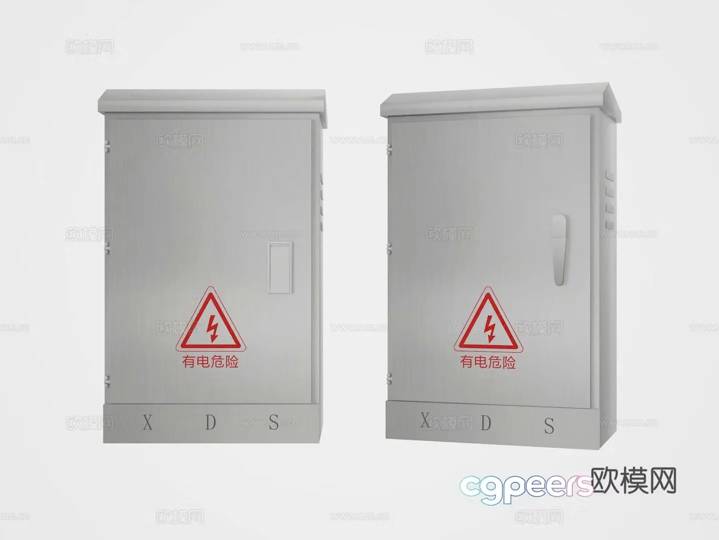 Electric box 3D model