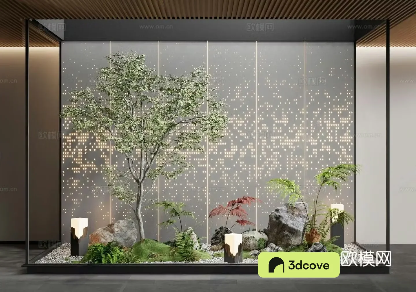 Modern interior landscape landscaping patio landscaping house plants plant pile