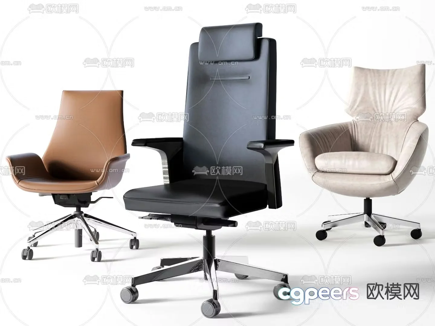 Modern office chair executive chair 3d model