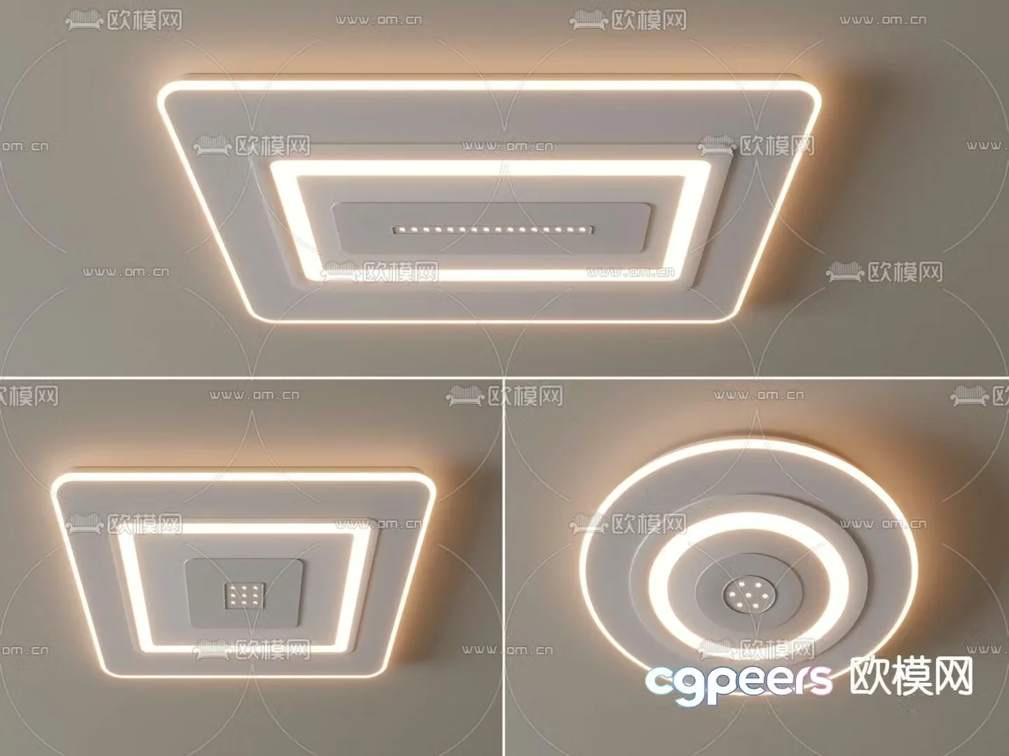 Modern ceiling lamp Round ceiling lamp 3d model