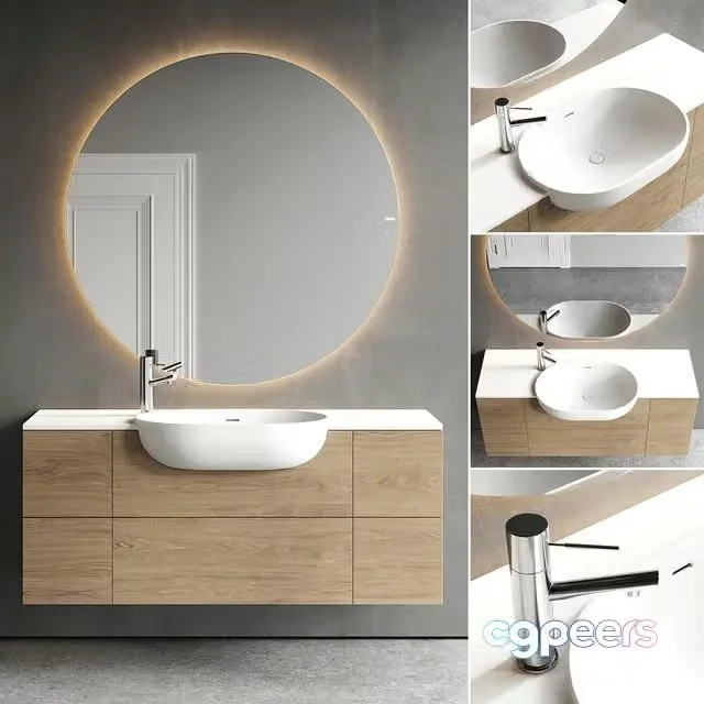 3ds Max Free – Falper Viaveneto Soft Vanity Unit Set 2
