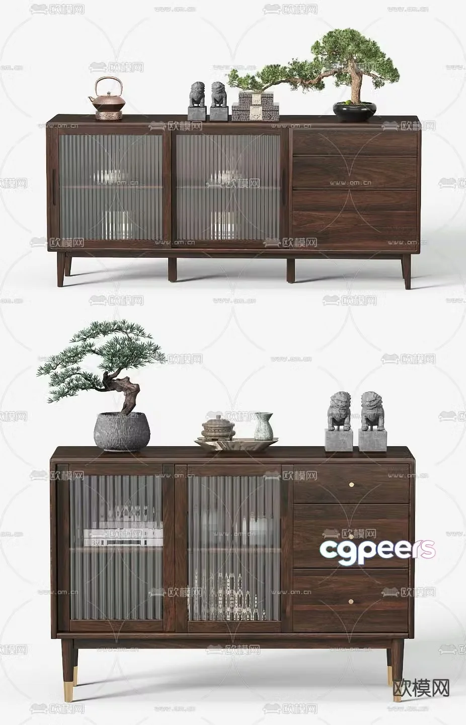 New Chinese sideboard 3D model