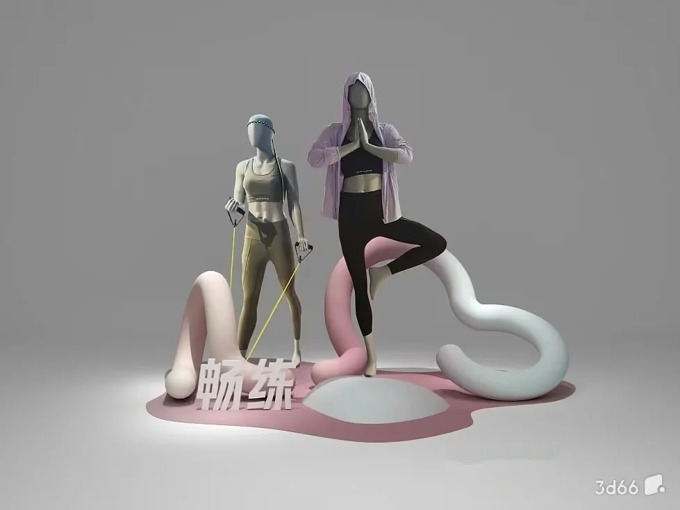 Modern Fitness Equipment 3D Model – 20816 – VRAY Render