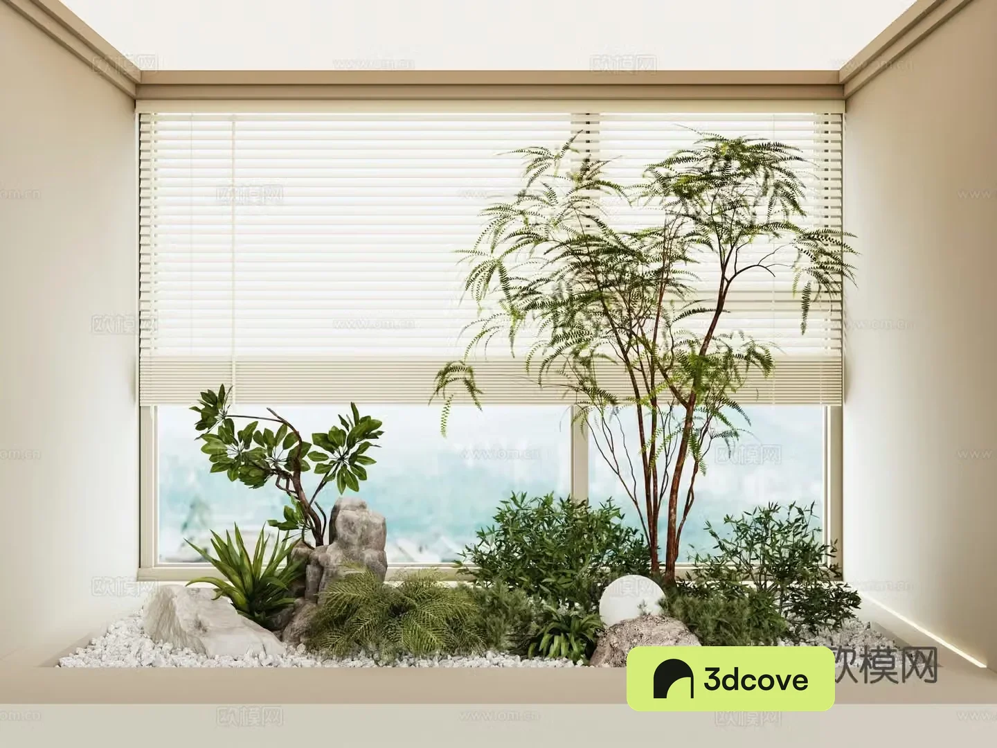 Modern interior landscape landscaping