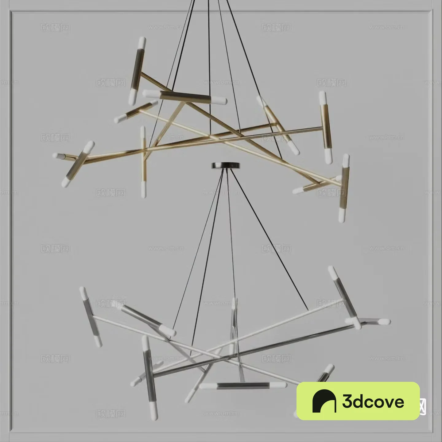 Idea multi-head chandelier