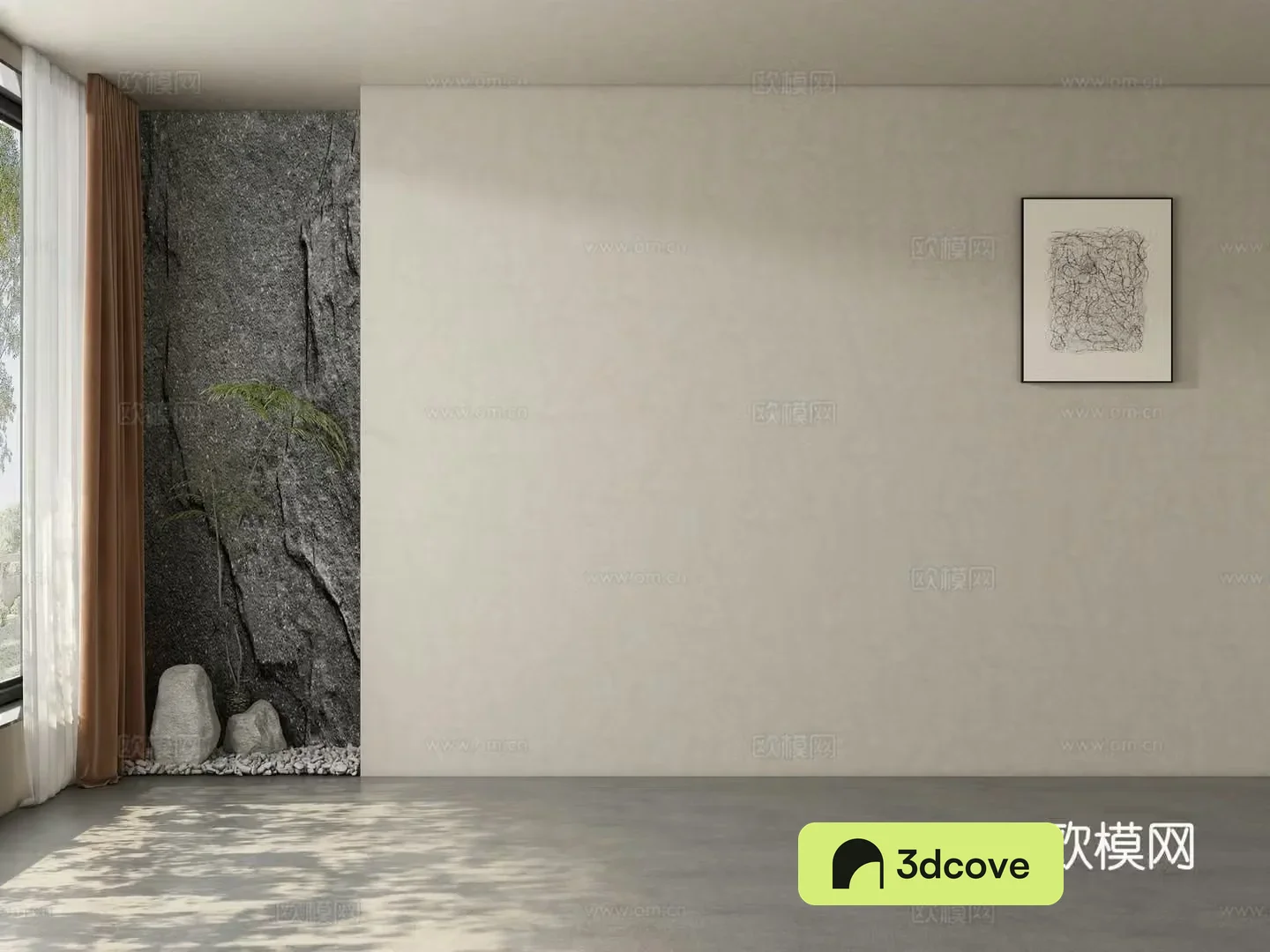 Tea room dining room living room background wall