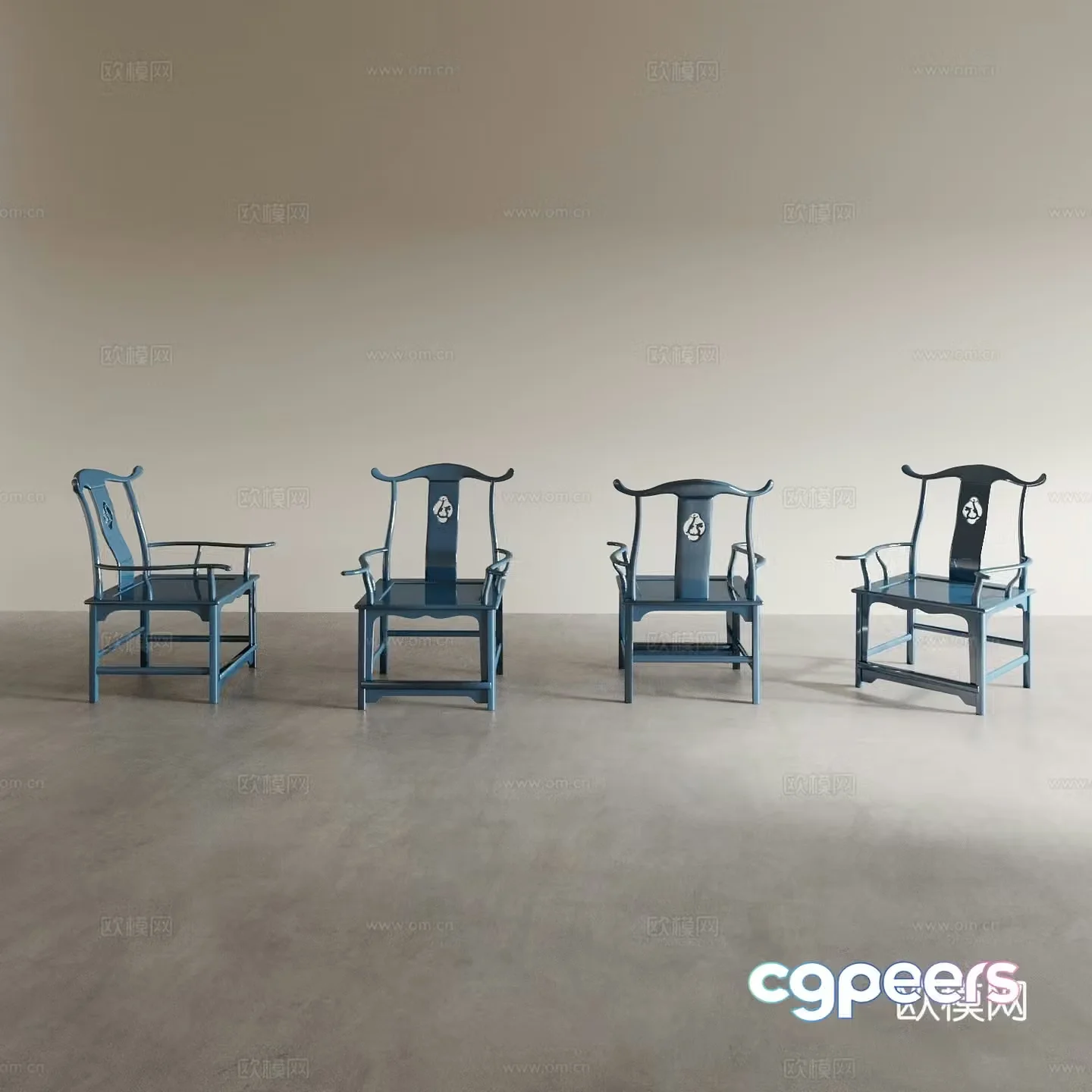 Dining chair Tea chair Leisure chair Coffee chair Taishi chair Sofa chair Back chair Desk chair 3d model