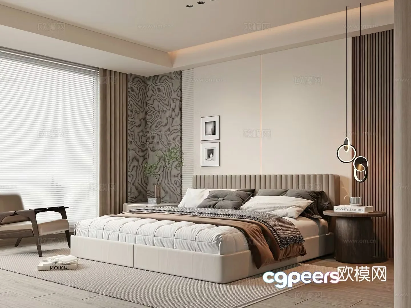 Modern bedroom 3d model