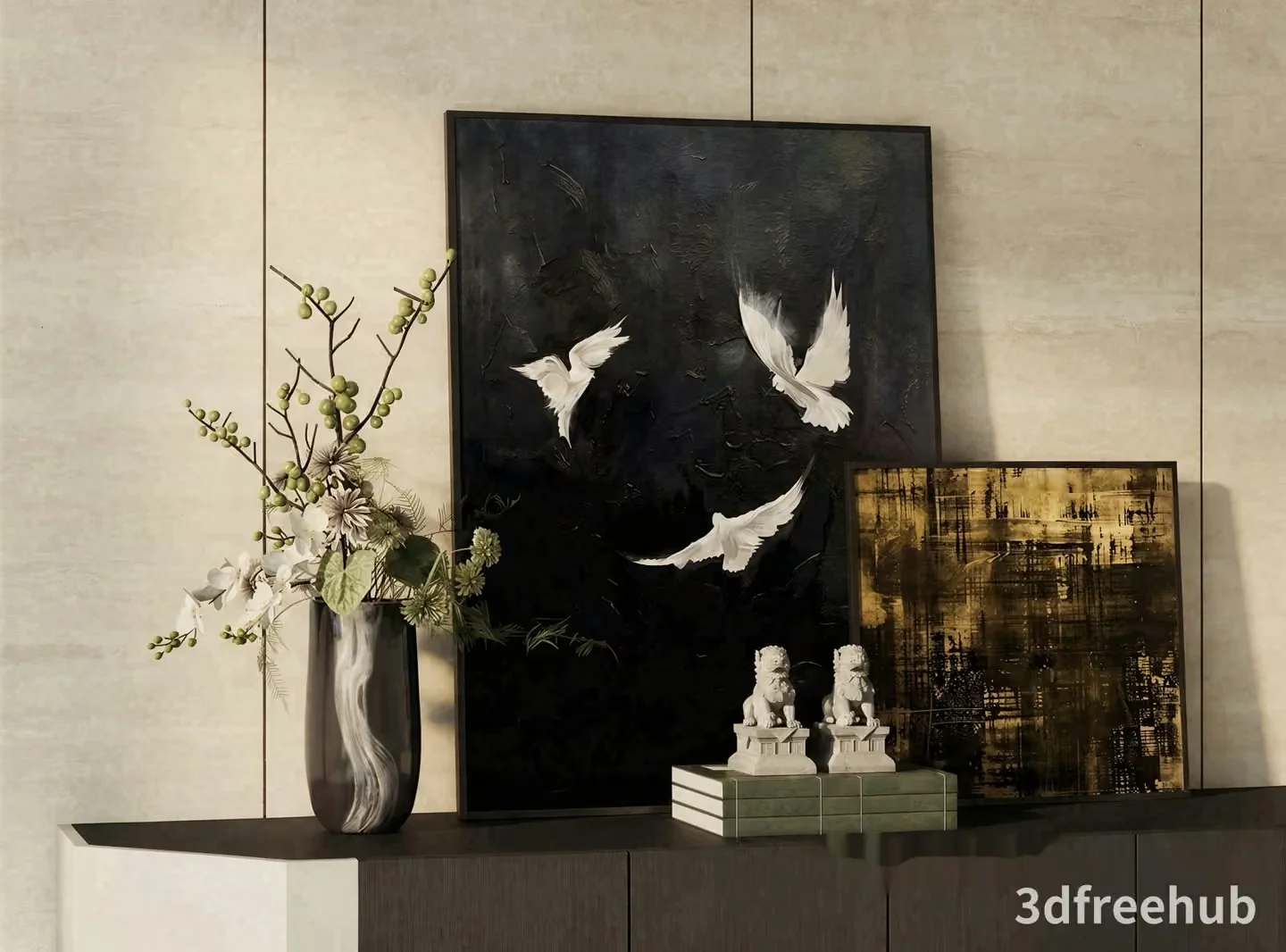 A Modern Living Room 3D Model – 23637 – VRAY Render