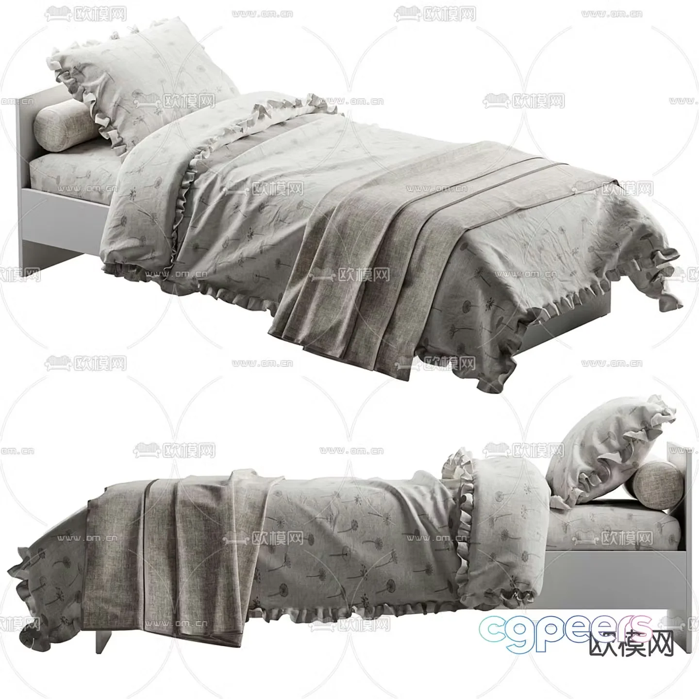divanmsk single bed 3d model