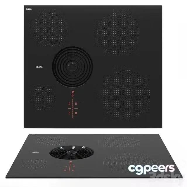 3ds Max Free – BORA PURSA Cooktop with extractor