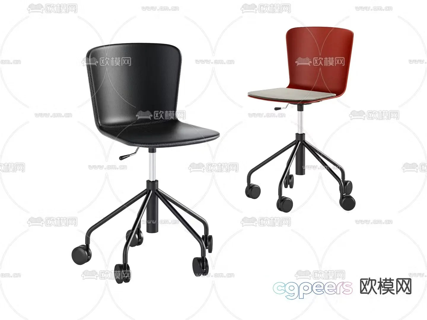 Office chair conference chair swivel chair 3d model