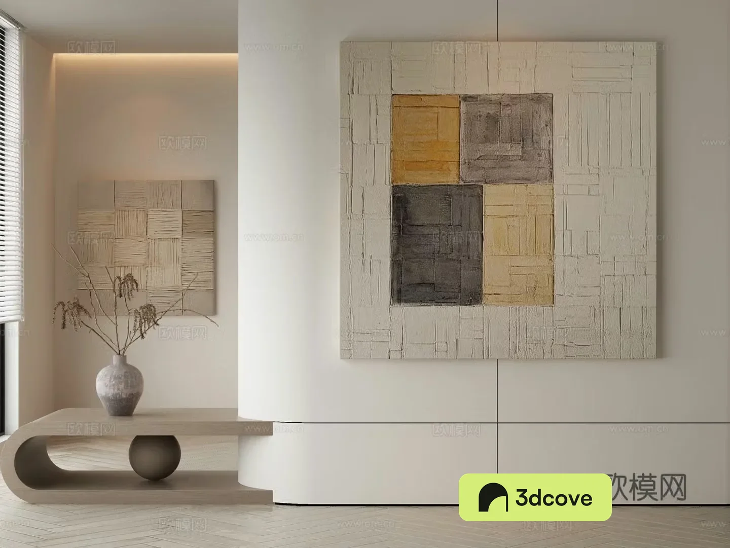Wabi-sabi painting texture painting decorative painting