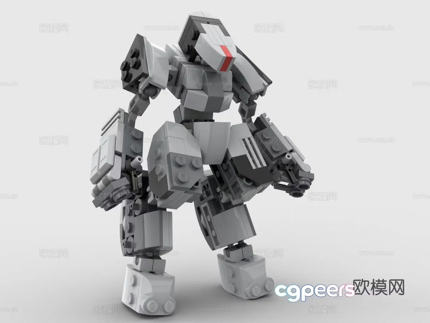 LEGO LEGO toys building blocks battle robot Gundam mecha warrior 3d model