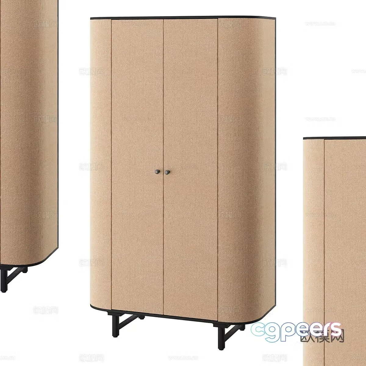 Modern simple wardrobe wardrobe simple wardrobe decorative wardrobe cabinet 3d model