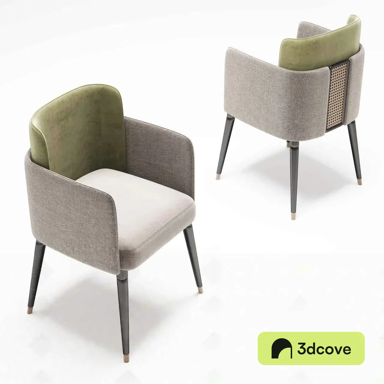 Grey And Green Chair