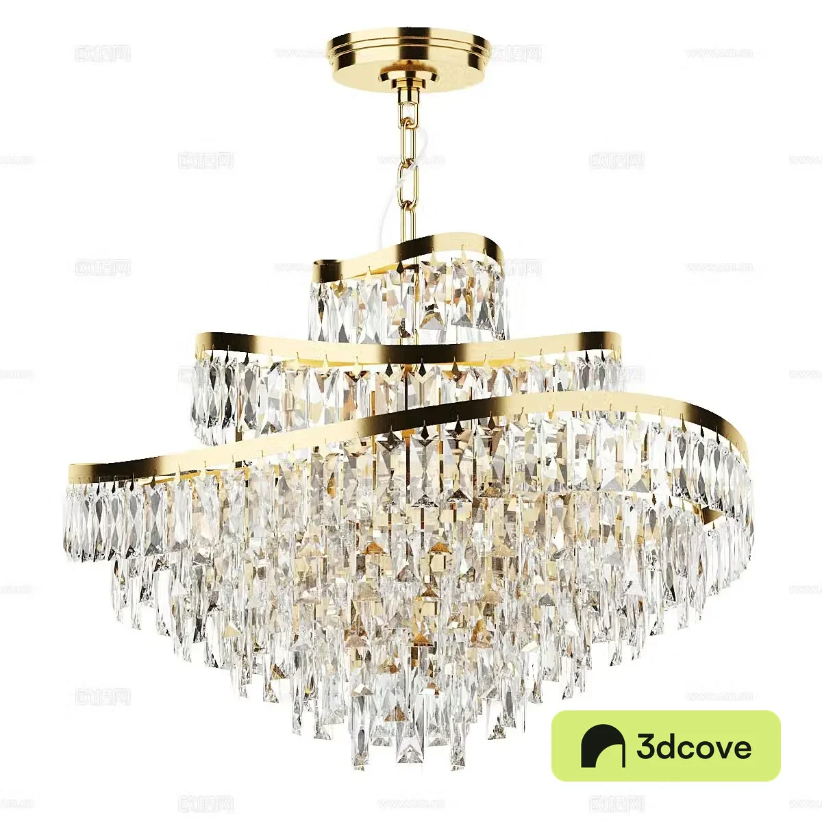 Light luxury chandelier crystal lamp