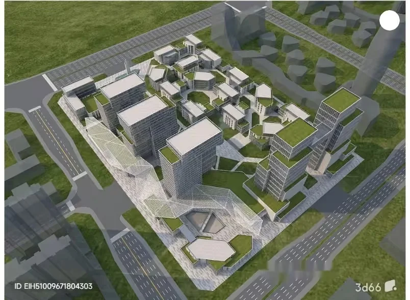 3D Building Design 3D Model – 2099 – VRAY Render