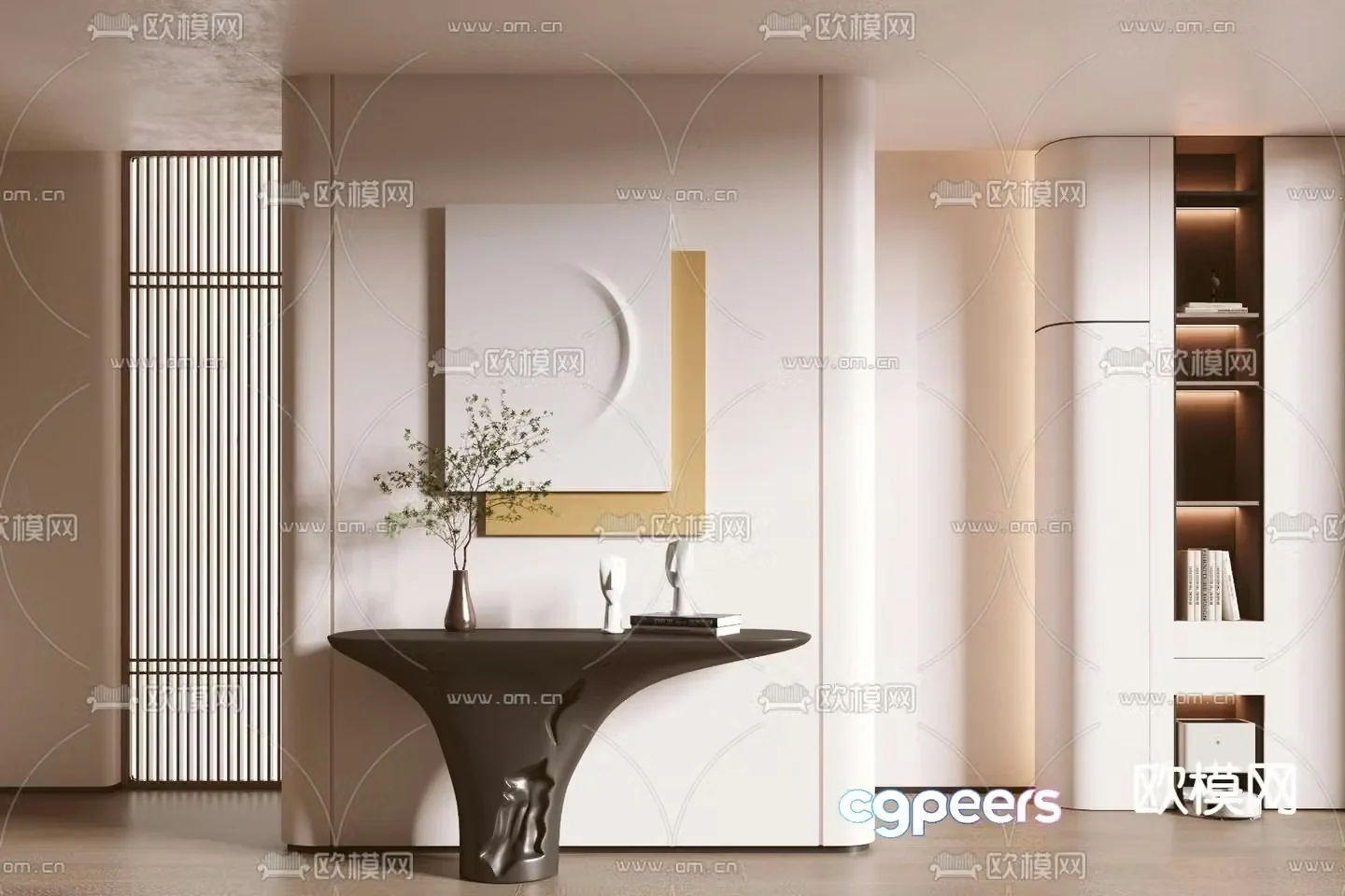 Entrance entrance hall entrance hall partition 3D model