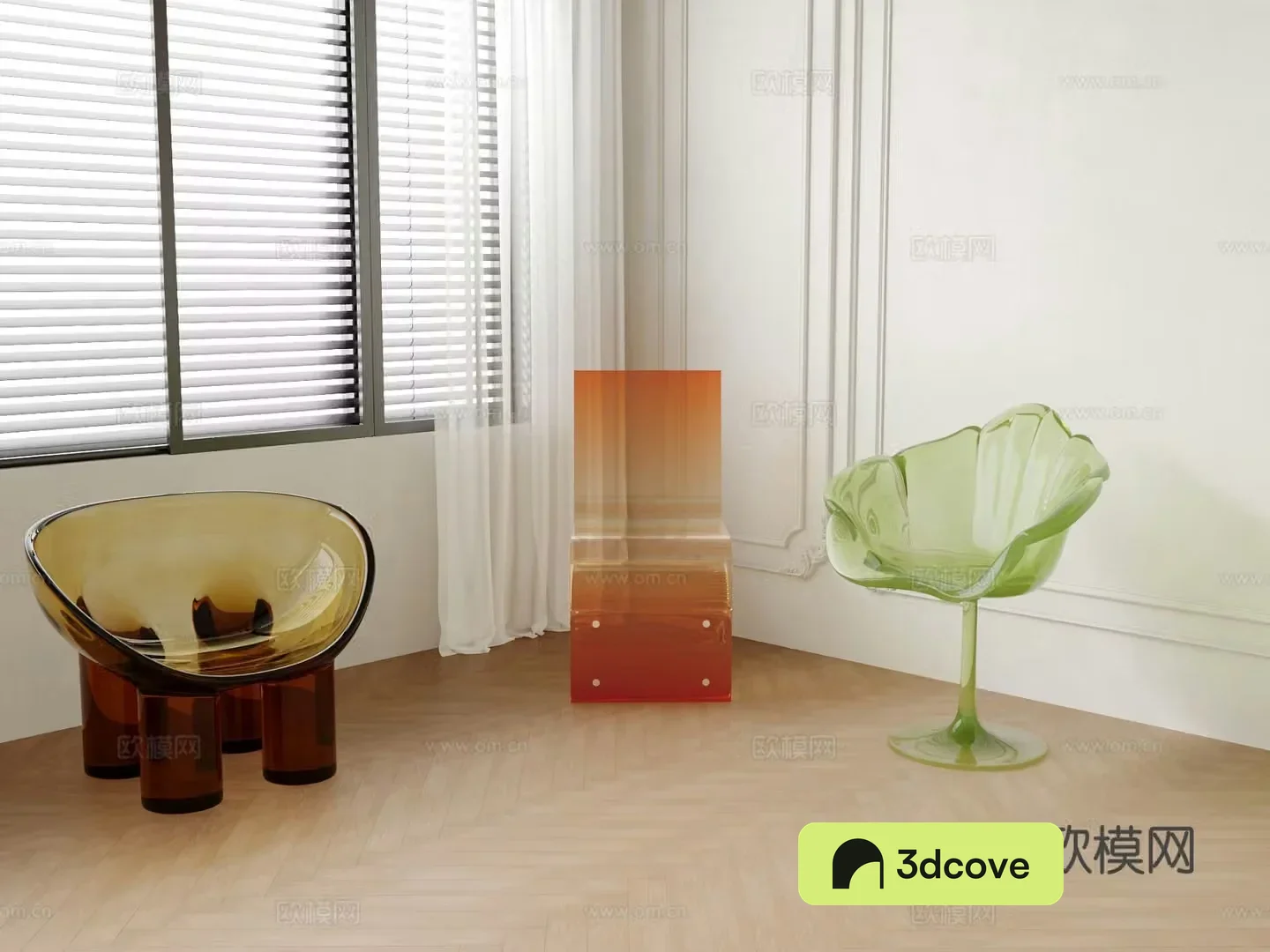 Transparent chair dining chair book chair