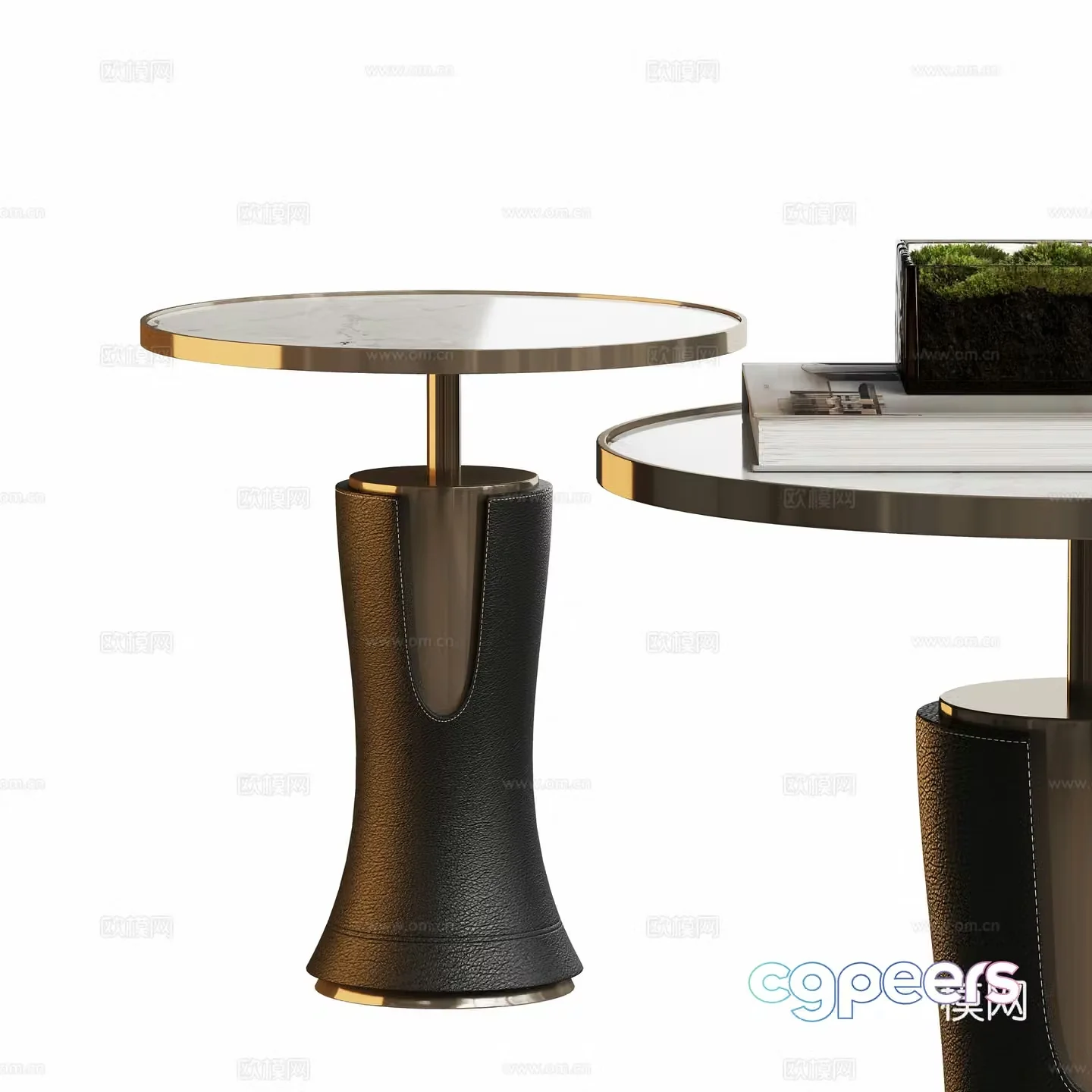 Modern light luxury round corners and sides 3D model