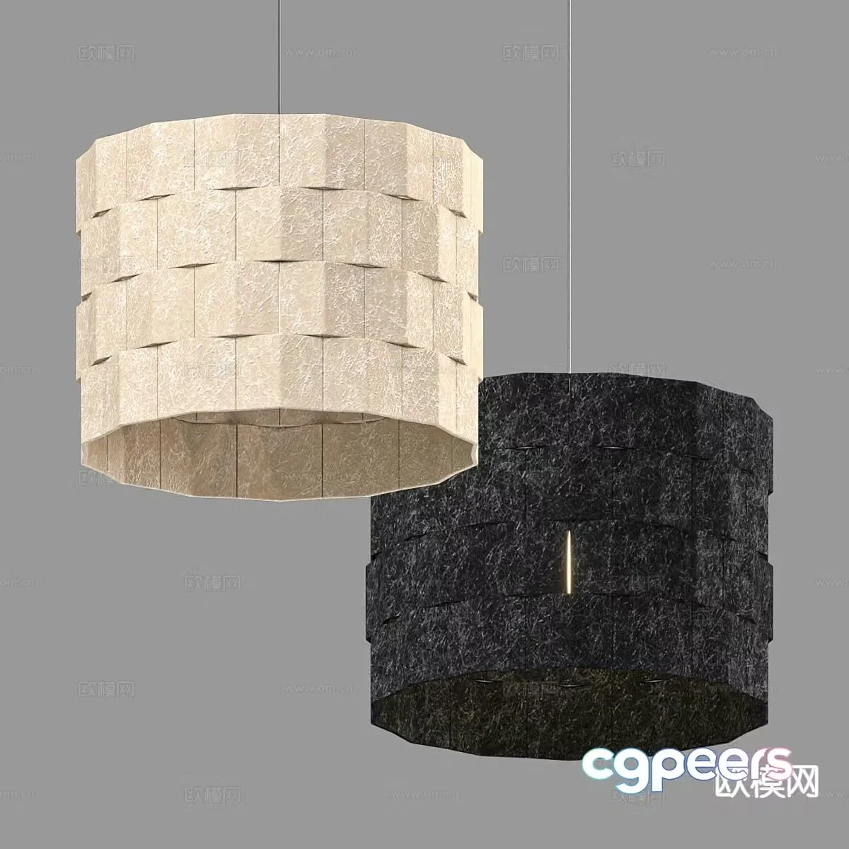 Simple chandelier bedside small chandelier 3d model