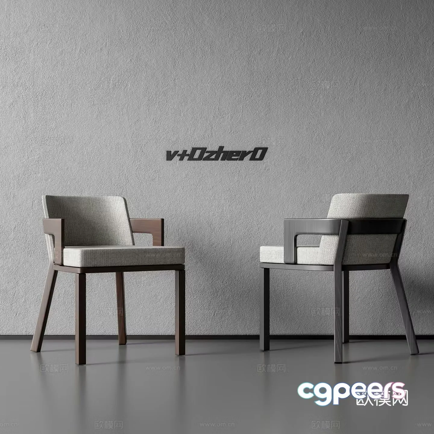 Modern single chair 3d model