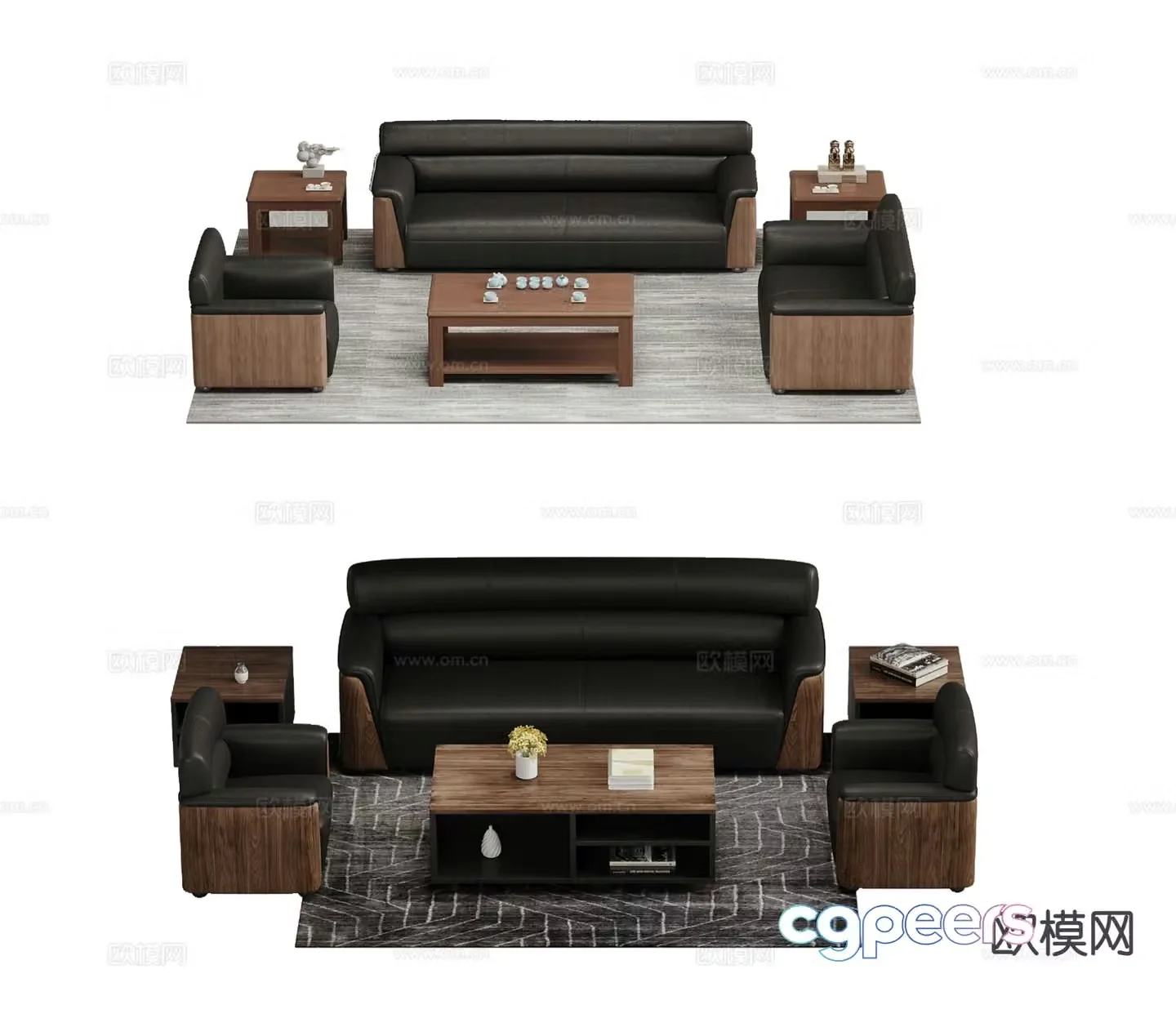 New Chinese style sofa set 3d model