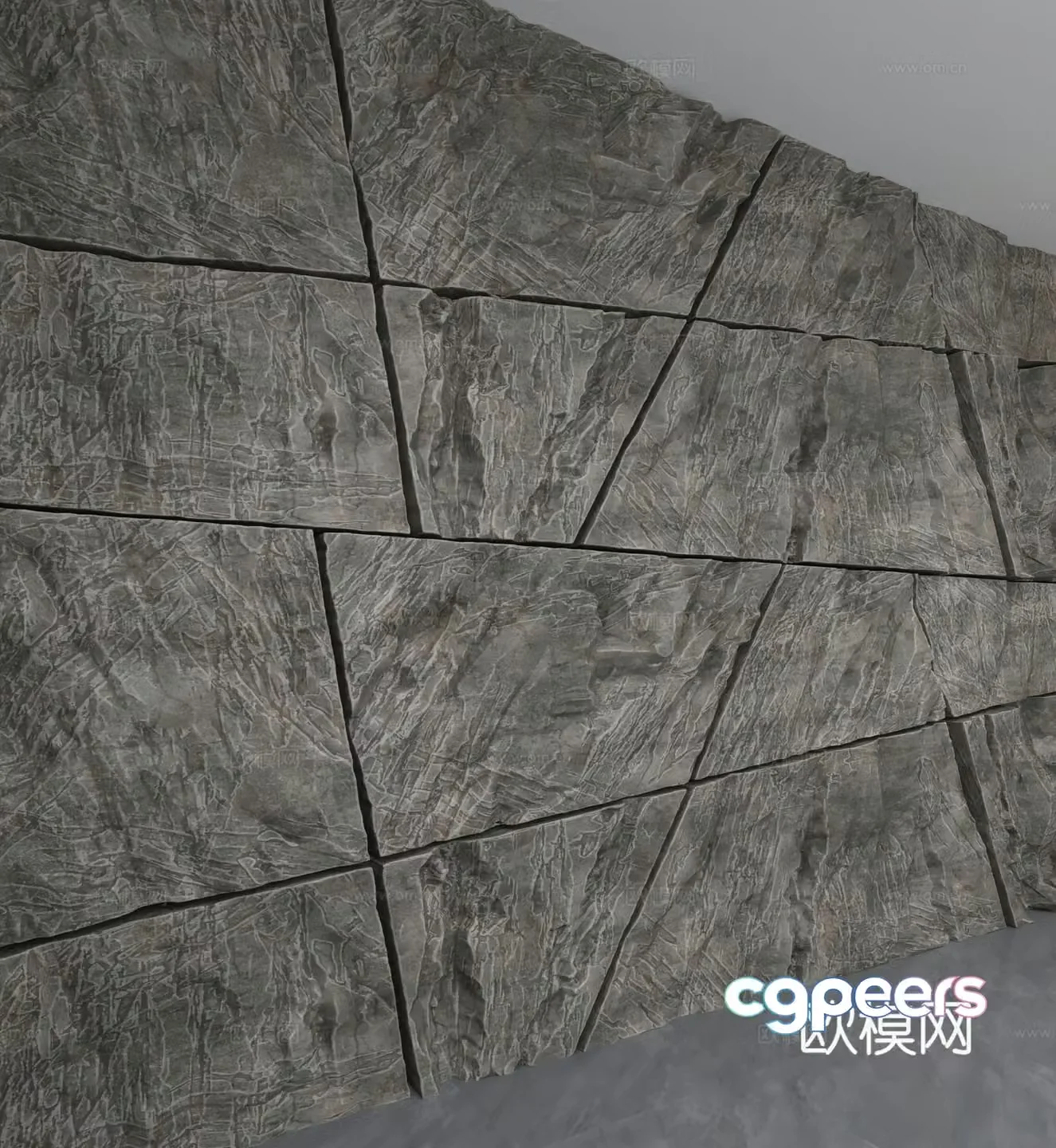 Modern background wall 3d model