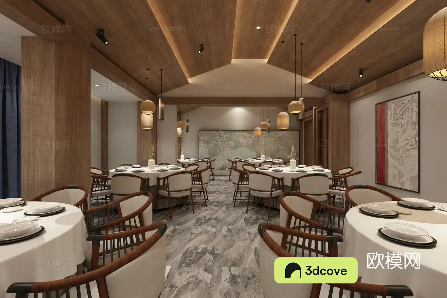 Banquet hall teahouse Chinese tea restaurant