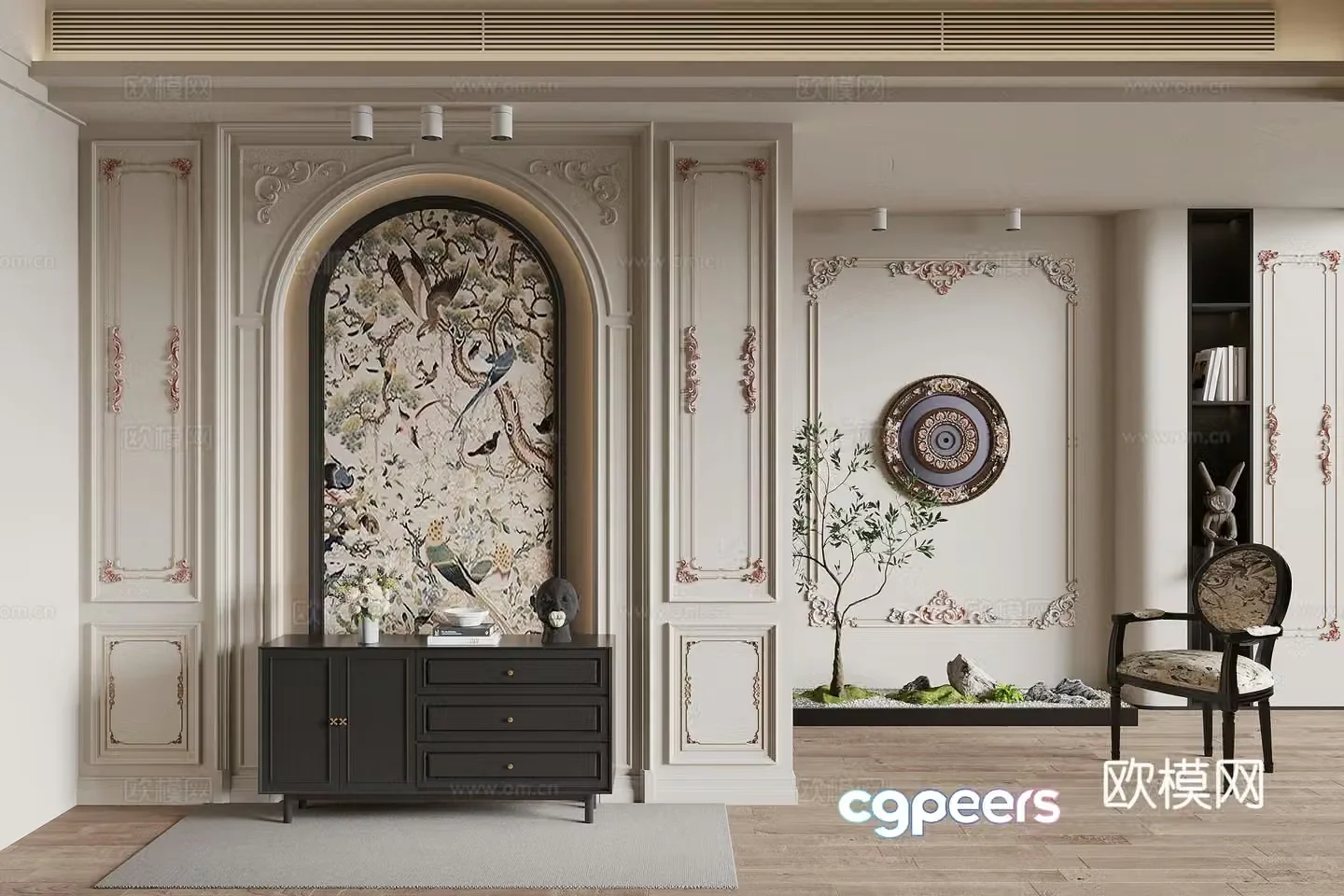 French entrance 3D model
