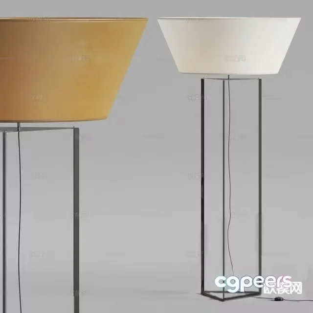 Modern art lamp floor lamp 3d model