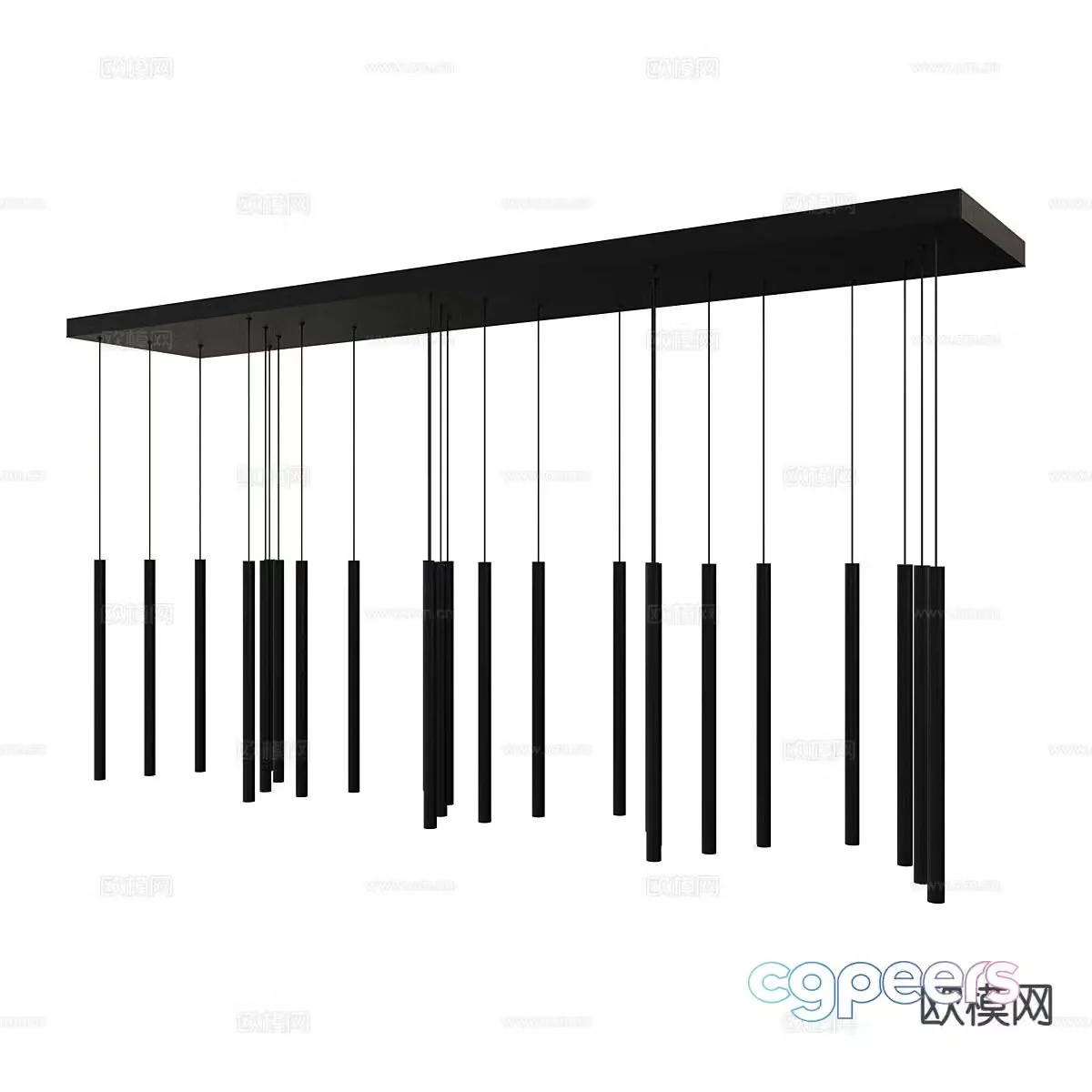 Modern creative chandelier 3d model