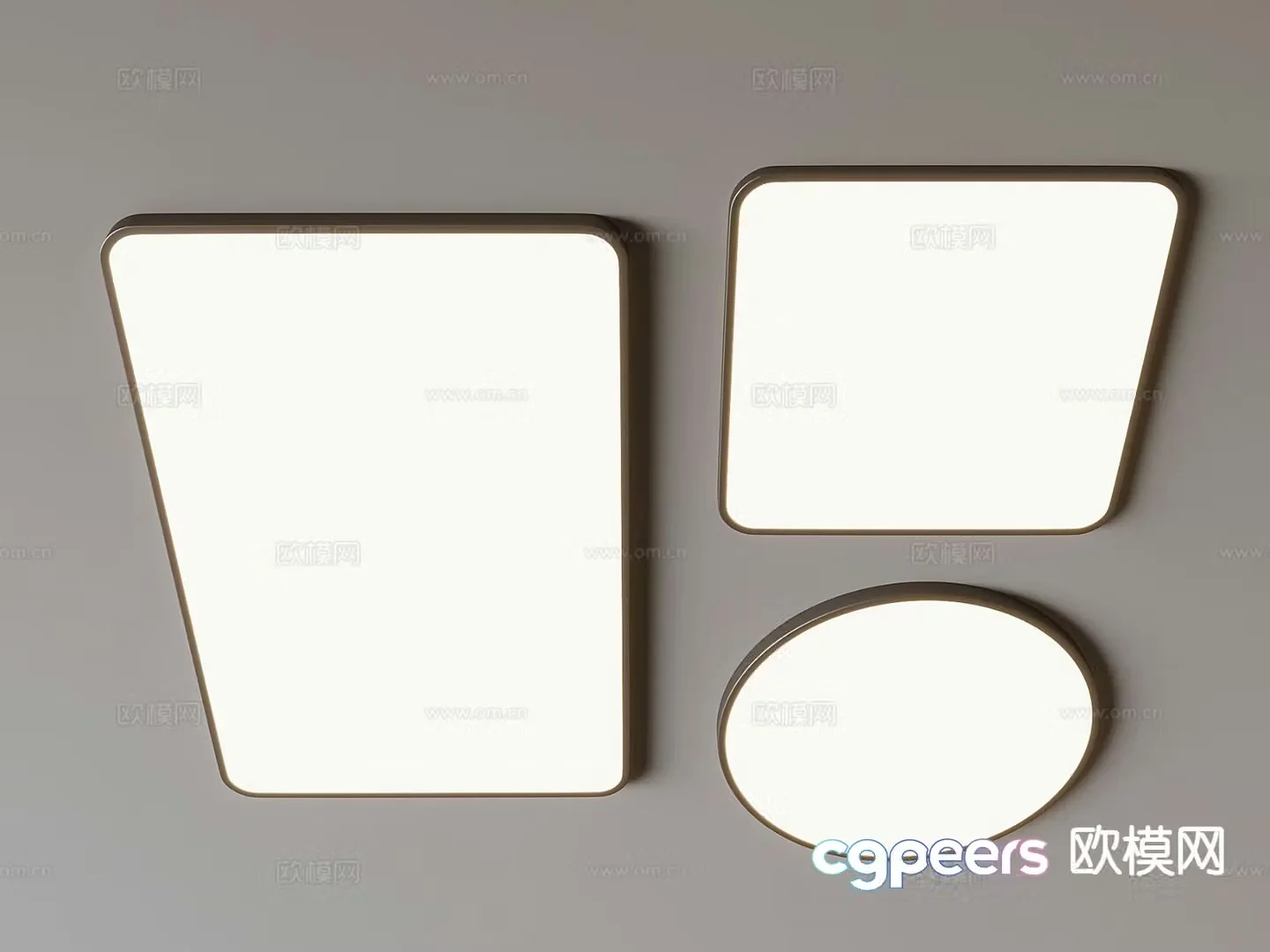 Simple ceiling lamp 3d model