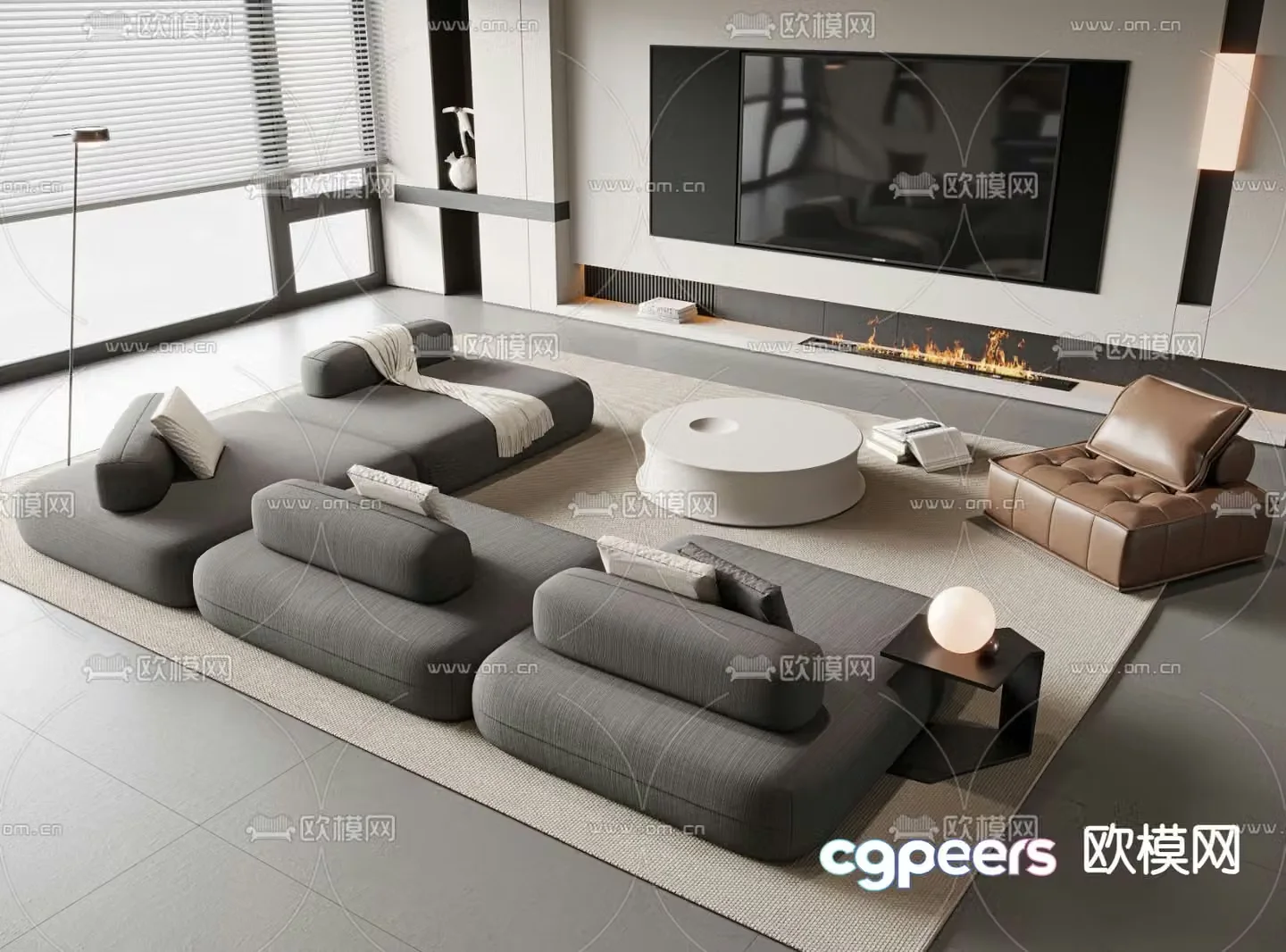 modular sofa 3d model