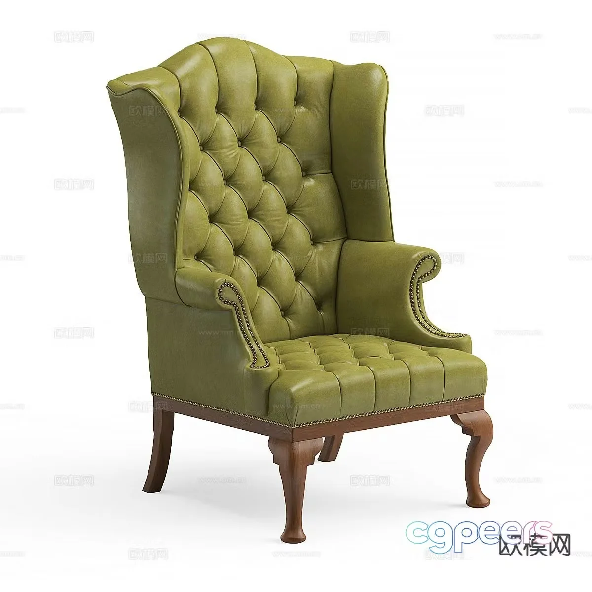 Simple European leisure chair 3d model