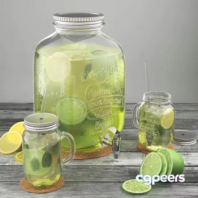 3ds Max Free – Lemonade lime-lemon