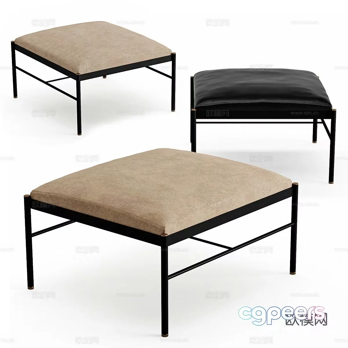 Sofa stool 3d model