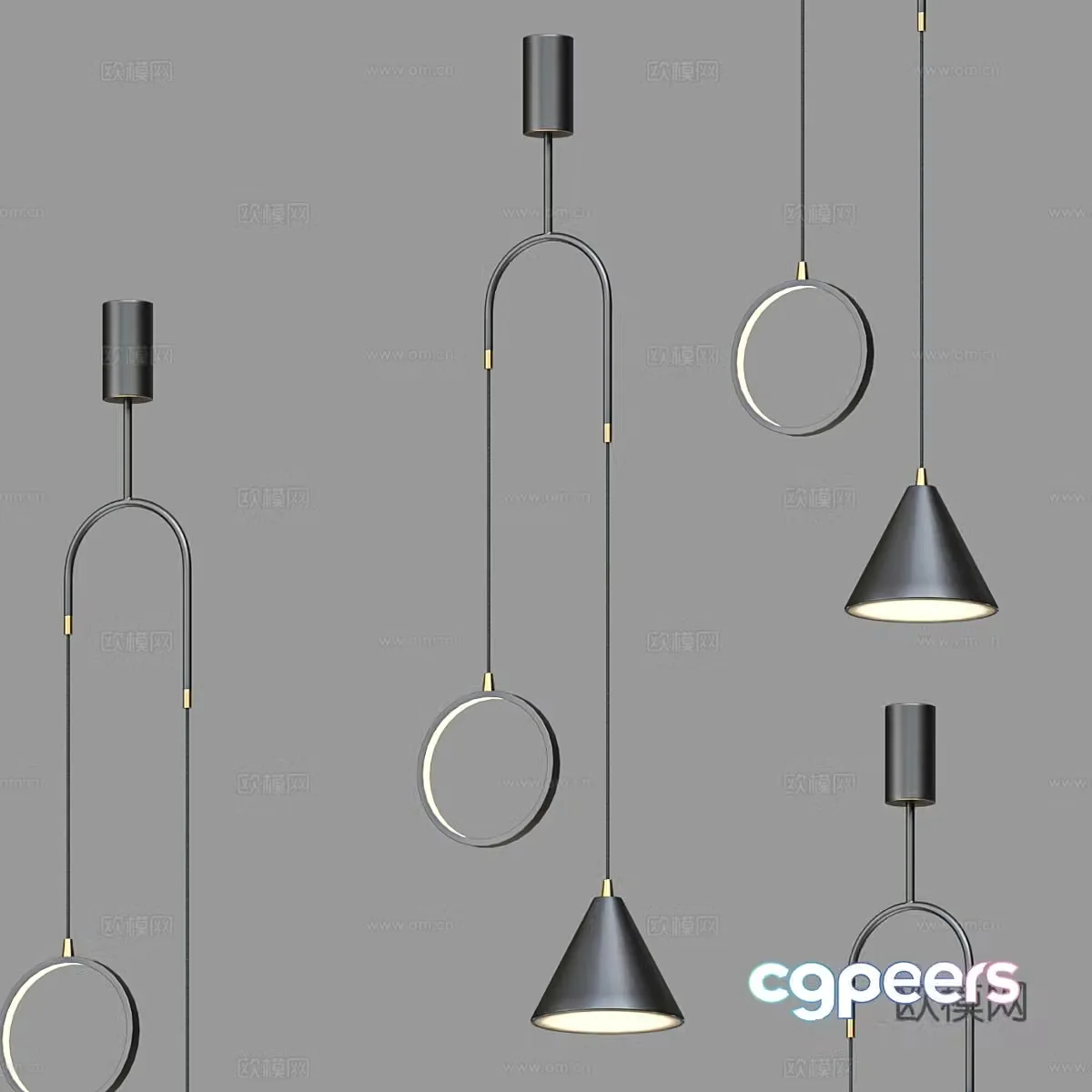 Modern simple chandelier chandelier simple chandelier dining chandelier living room chandelier 3d model