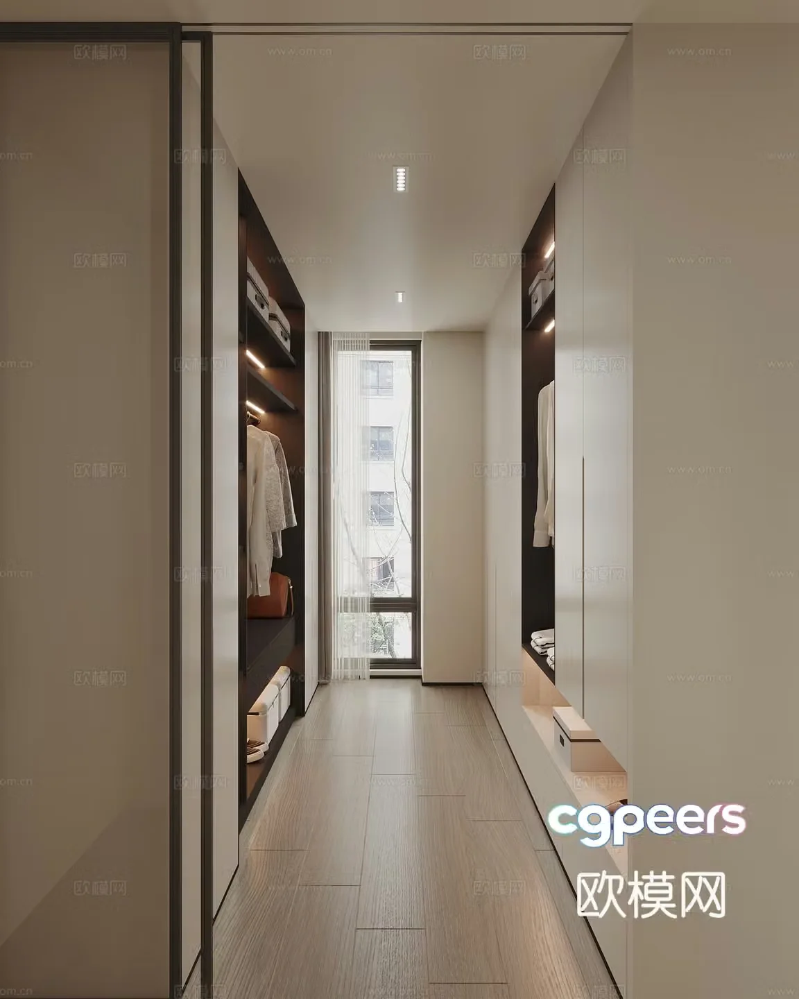 Modern wardrobe 3d model