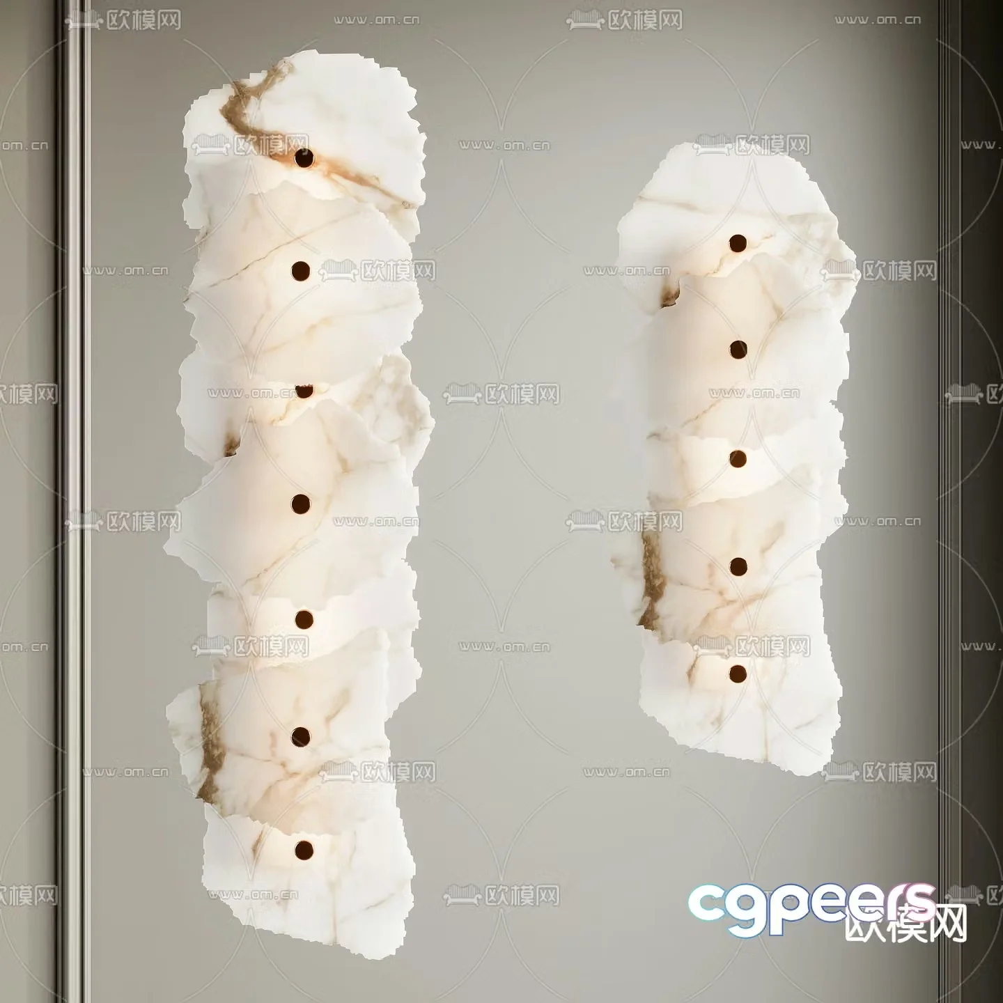 Light luxury wall lamp 3D model