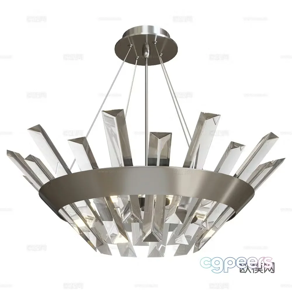Modern chandelier 3d model