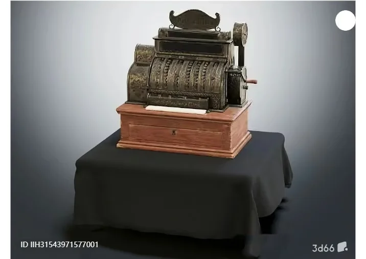 Old Cash Register 3D Model – 3099 – VRAY Render