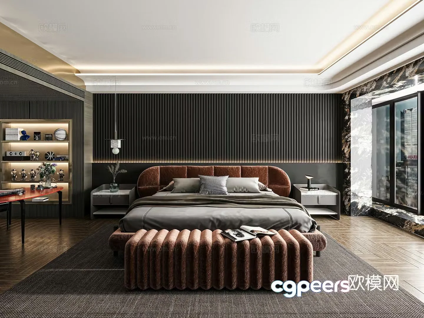 Modern bedroom 3d model